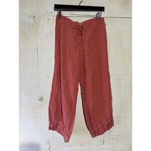 Intimissimi Washed SILK Pajama Pants Womens  Small Bloomers Salmon Pink Red